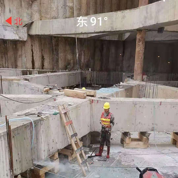 基坑支撑梁切割拆除工程